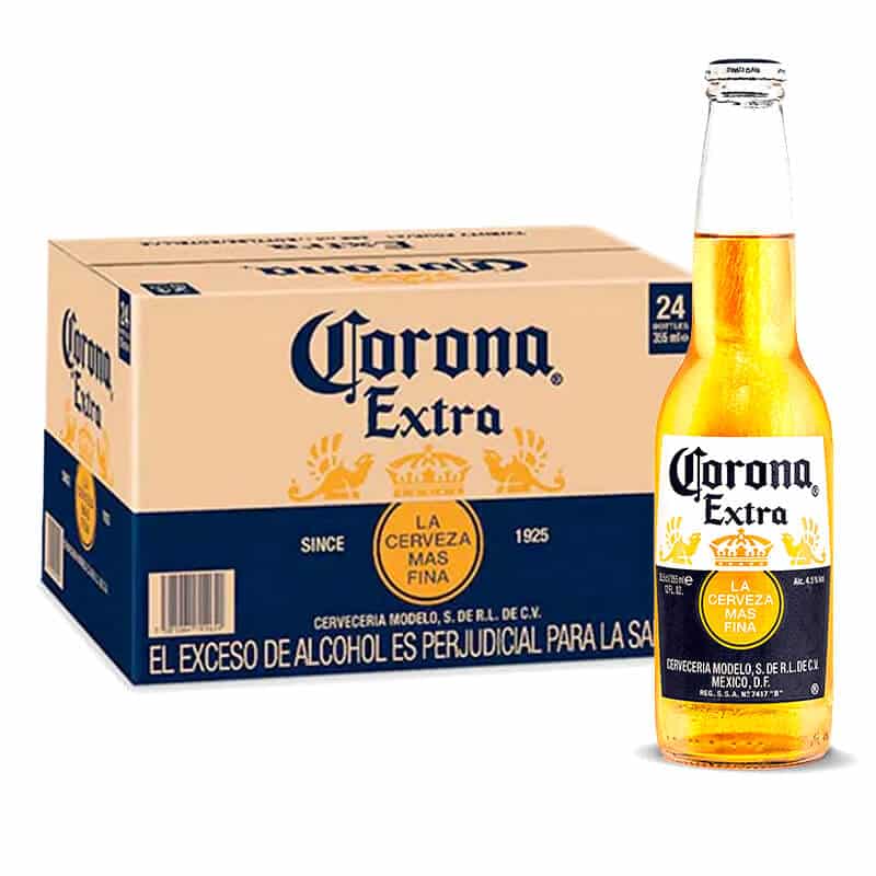 Cerveza Corona x 24 Unidades 330ml