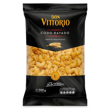 Pasta Don Vittorio Codo Rayado 500 GR