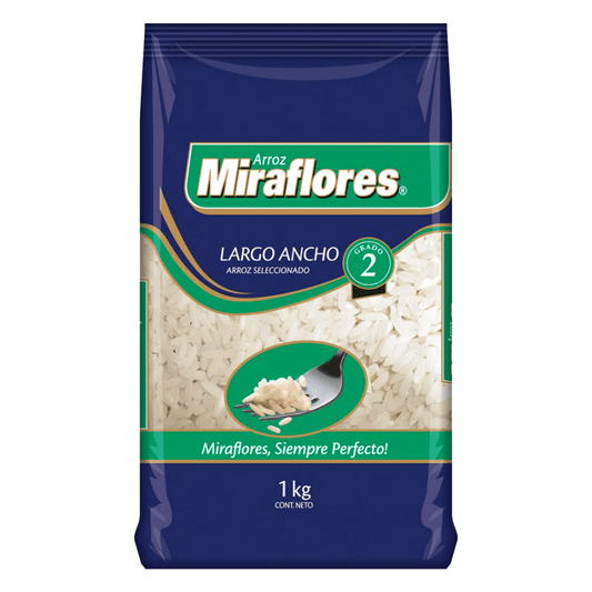 Arroz Miraflores 1 KG - Manga 10 Unidades