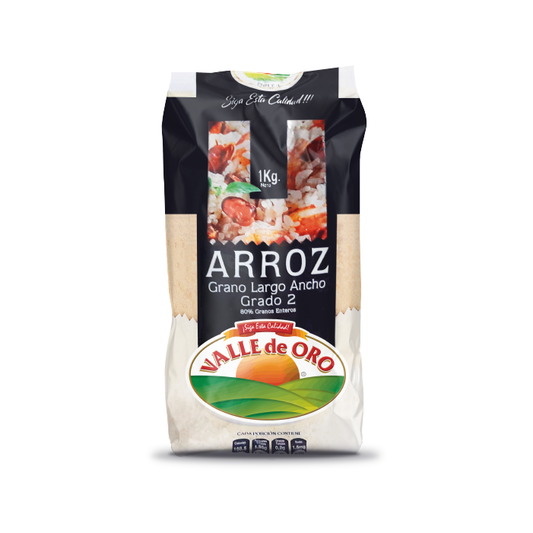 Arroz Valle de Oro 1 KG - Manga 10 Unidades